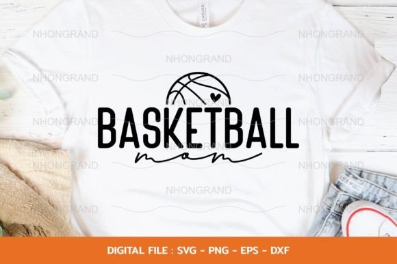 Basketball Mom with Heart for Mother s Graphics and Crafts Review