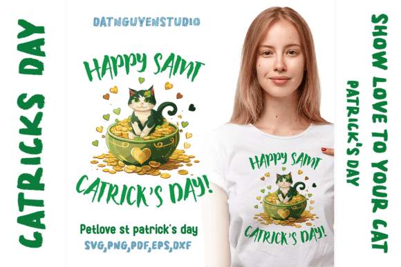 Cat Mom, St Patrick s Day Cat Svg Graphics and Crafts