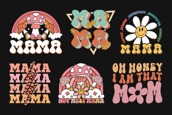Mom Mama Mother s Day Sublimation Bundle Graphics and Crafts
