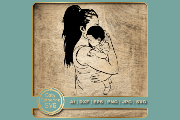 Mother Child Mum Mom Holding Baby Graphics and Crafts Review